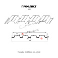 Профилированный лист Н-60x845-B (ПЭ-01-6002-0,7)