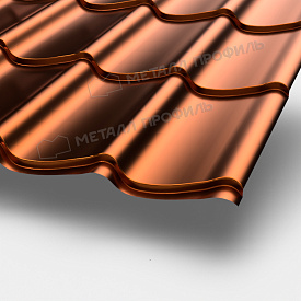 Металлочерепица МП Ламонтерра-XL (AGNETA-20-Copper\Copper-0.5)