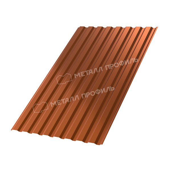 Приобрести доступный Профилированный лист МП-20х1100 (AGNETA-03-Copper\Copper-0.5) от Компании МеталПрофиль.