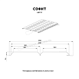 Софит МЕТАЛЛ ПРОФИЛЬ Lбрус-15х240 (MattMP-20-8017-0.5)