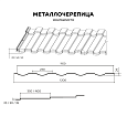 Металлочерепица МП Монтекристо-SL (AGNETA-03-Copper\Copper-0.5)