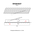 Профлист МЕТАЛЛ ПРОФИЛЬ МП-10х1100-B (MattMP-20-8017-0,5)